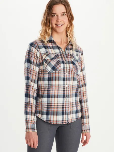 Лонгслив Marmot Funktionshemd Bridget, цвет Weiß/Anthrazit/Orange