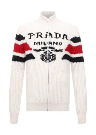 Кашемировый кардиган Prada Linea Rossa