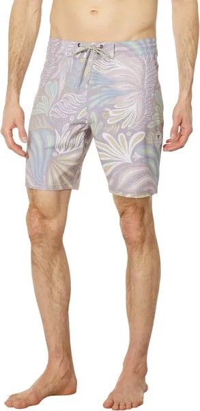 Jungle Nights 17,5-дюймовые шорты для плавания VISSLA, цвет Clay