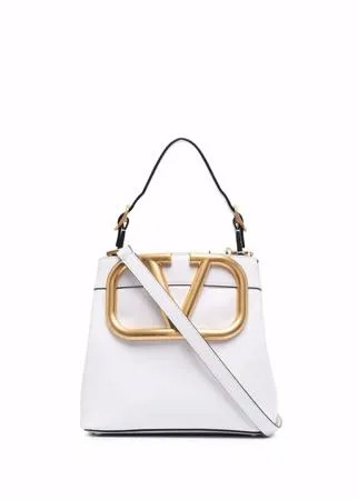 Valentino Garavani сумка-тоут размера мини с логотипом VLogo Signature