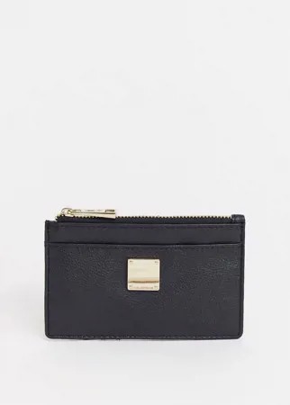 Кожаный кошелек для карт на молнии Paul Costelloe-Черный цвет