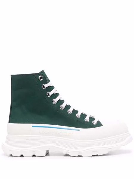 Alexander McQueen высокие кеды Tread Slick