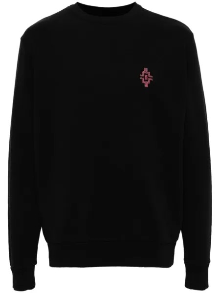 Marcelo Burlon County of Milan толстовка с вышивкой Graffiti Cross, черный