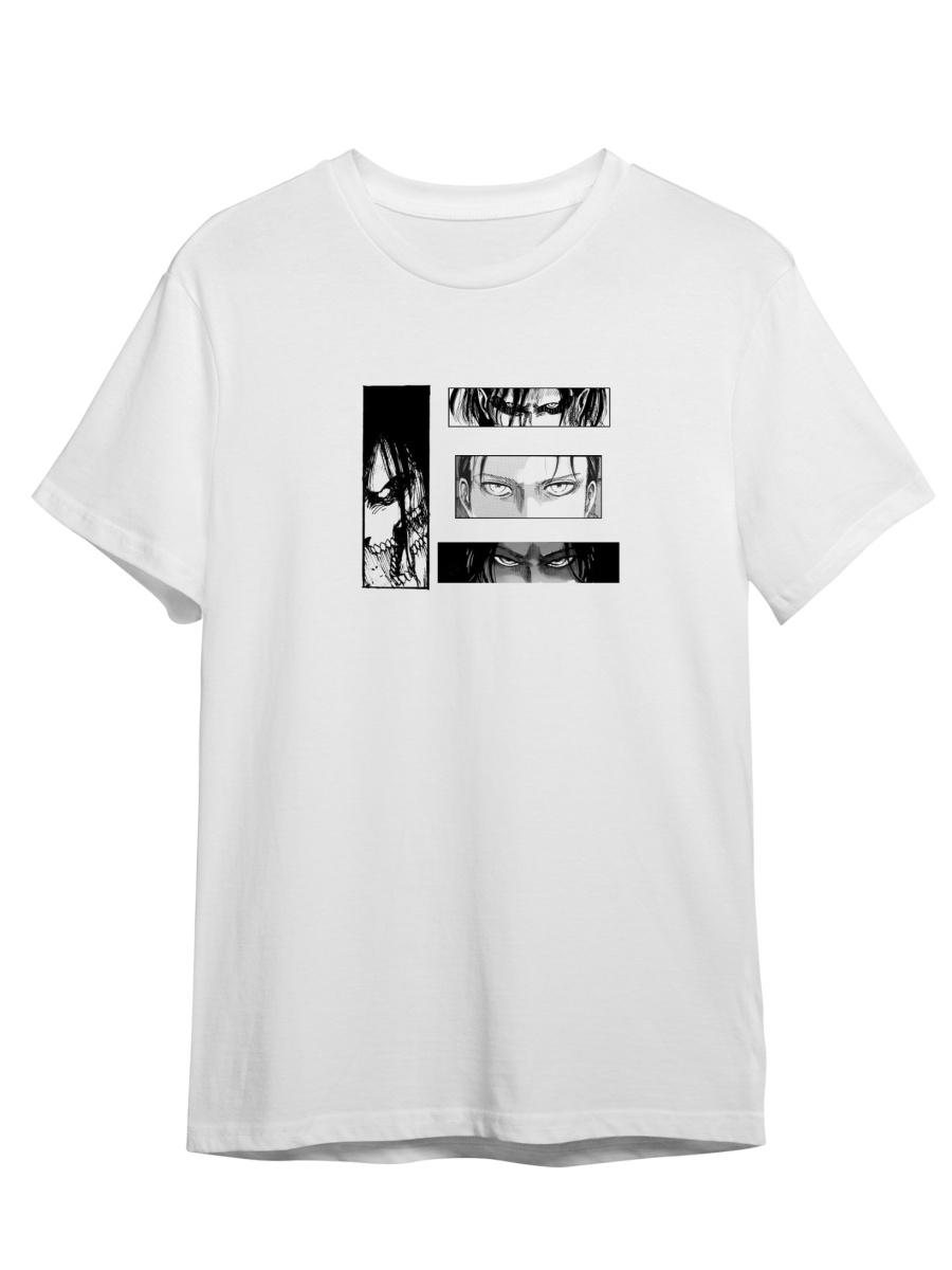 Футболка унисекс СувенирShop Атака Титанов/Attack on Titan 22 белая 2XL (52-54)