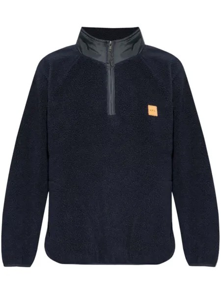 A.P.C. флисовая толстовка Island на молнии, синий