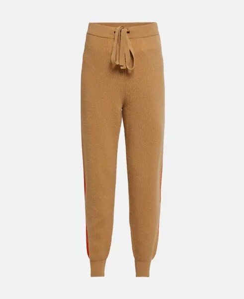 Шерстяные брюки Max & Co., цвет Tan