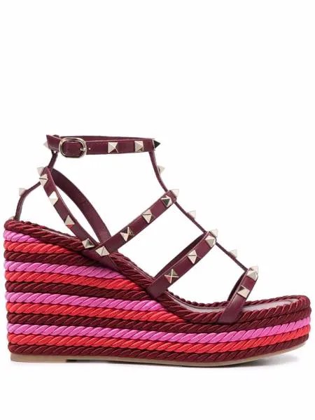 Valentino Garavani эспадрильи Valentino Garavani Rockstud 120 на танкетке