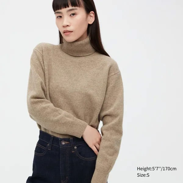 Свитер женский UNIQLO 450517COL32 бежевый XS (доставка из-за рубежа)