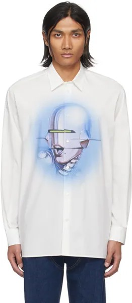 Белая сексуальная рубашка-робот Stella Mccartney