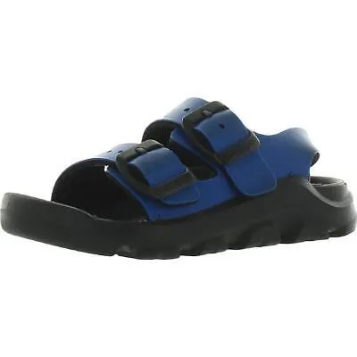 Синие резиновые сандалии на плоской платформе для мальчиков Birkenstock 24 Medium (D) BHFO 5168