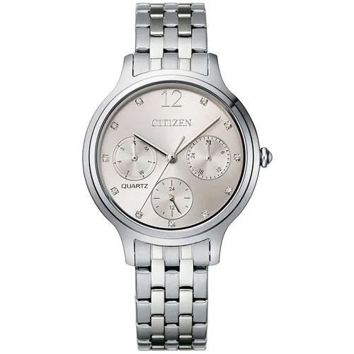 Наручные часы CITIZEN Quartz ED8180-52X, серебряный