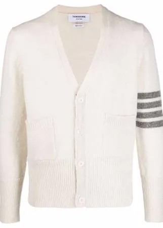 Thom Browne кардиган с полосками 4-Bar и V-образным вырезом