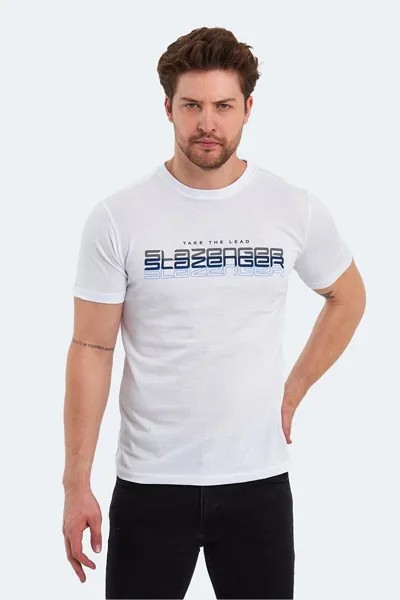 PALLU Мужская футболка белая SLAZENGER