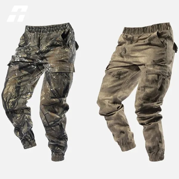 Брюки-карго мужские камуфляжные, уличные тактические штаны в стиле милитари, уличная одежда в стиле хип-хоп, джоггеры с несколькими карманами, 2022