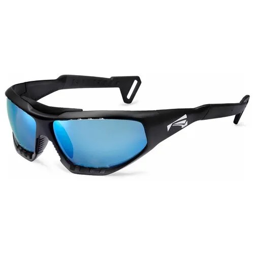 Солнцезащитные очки LiP Sunglasses LiP Surge / Matt Black-Black / PCPL / Levanté Series ML Blue Smoke AF, черный