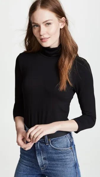 Футболка L'AGENCE Aja Turtleneck, черный