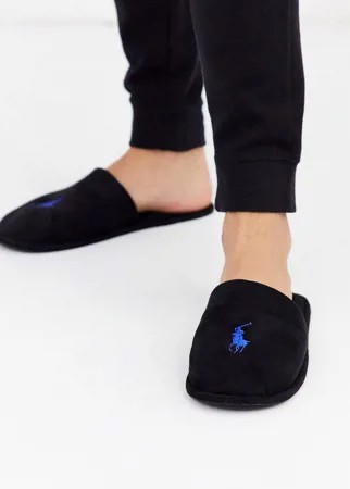 Черные слиперы-слипоны Ralph Lauren Sunday-Черный