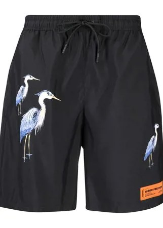 Heron Preston плавки-шорты с принтом