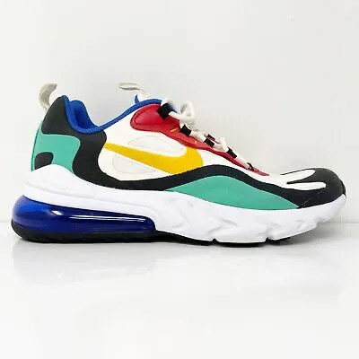 Разноцветные кроссовки Nike Air Max 270 React BQ0103-001 для мальчиков, размер 6,5 лет