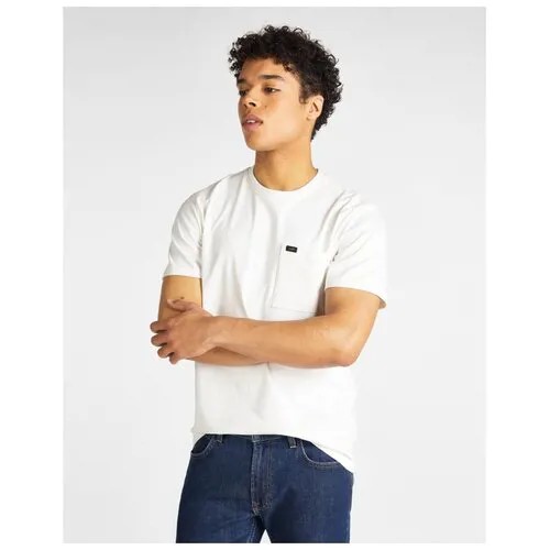 Футболка LEE SS POCKET TEE L64PSWNQ мужская, цвет белый, размер XL