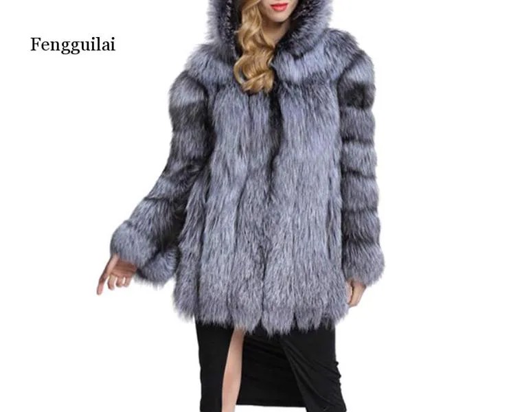 2020 зимнее пальто, женская пушистая толстовка, пальто из искусственного меха, женская зимняя серая куртка, пальто, женское теплое длинное пов...