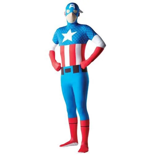 Карнавальный костюм Rubie's Капитан Америка вторая кожа взрослый, L (50-52)