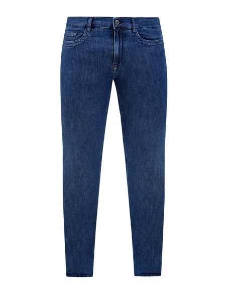 Джинсы Slim Fit из денима с контрастной лентой грогрен