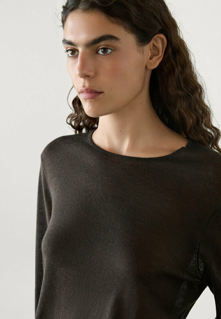 Джемпер Massimo Dutti, темно-коричневый