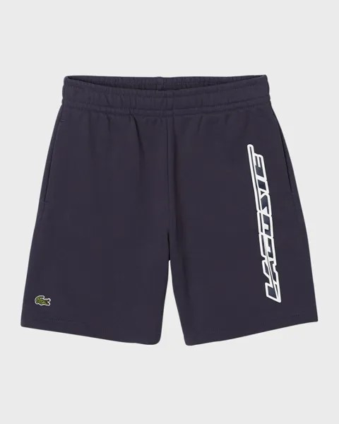 Флисовые шорты для мальчиков с логотипом, размер 2–8 Lacoste, цвет Dark Blue