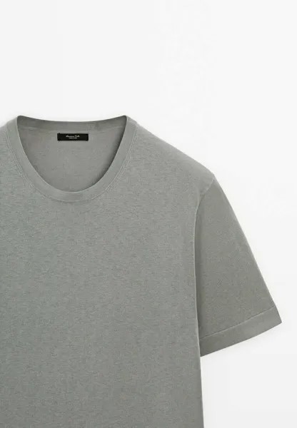 Базовая футболка Massimo Dutti, серый