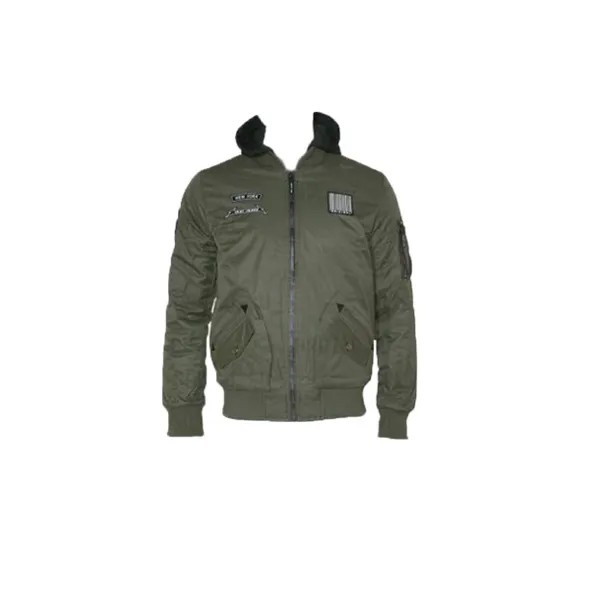 Бомбер мужской NoBrand MA-1 Hooded New York X-Ray черный М