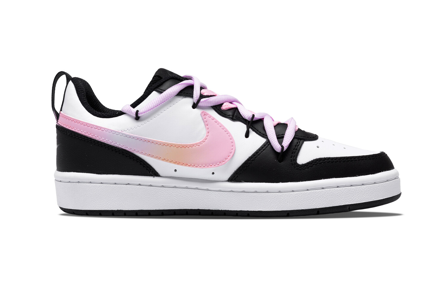 Кроссовки Nike Court Borough Skateboarding Shoes Women's Low-top Pink, черный/розовый