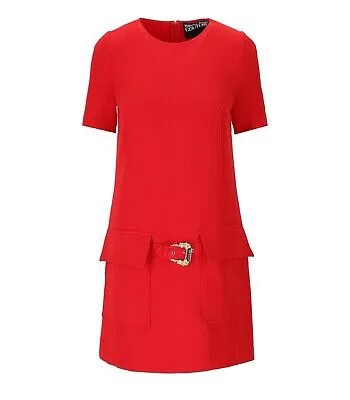Versace Jeans Couture Cady Bistretch Red Dress Woman