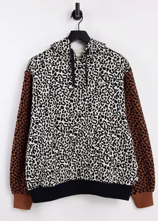 Разноцветный худи в стиле пэчворк Vans Wild