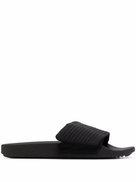 Rick Owens DRKSHDW шлепанцы из канваса на липучках, черный
