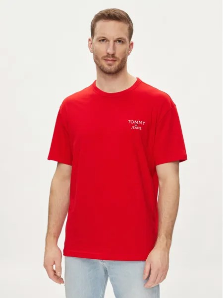 Футболка стандартного кроя Tommy Jeans, красный