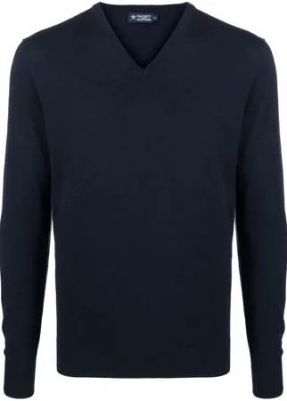 Hackett джемпер тонкой вязки с V-образным вырезом