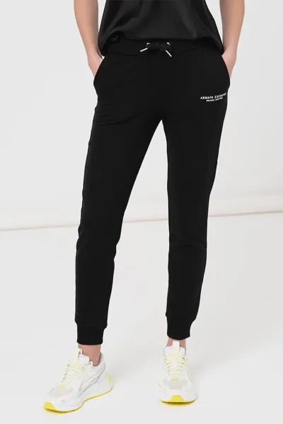 Спортивные брюки с регулируемой талией Armani Exchange, черный