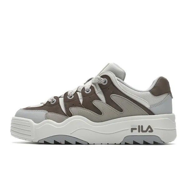 Кроссовки FILA Rosetta Skateboarding Shoes Women's Low-top Reddish-brown Gray / Scroll Brown, серый
