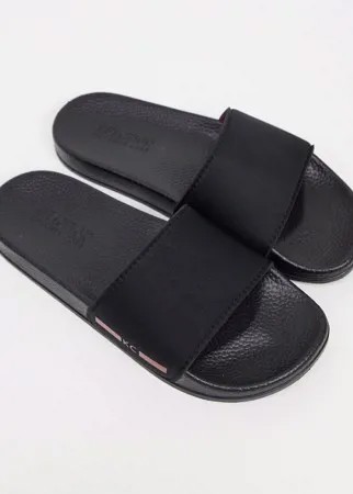 Черные шлепанцы Kenneth Cole-Черный
