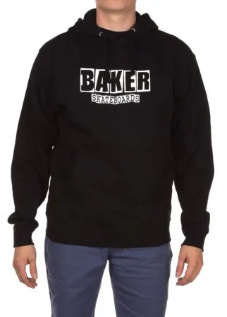 Худи BAKER Brand Logo Blk Pullover Black/White