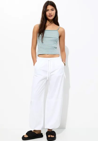 Топ STRIPED, TANK PULL&BEAR, светло-зеленый