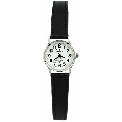 Perfect часы наручные, кварцевые, на батарейке, женские, металлический корпус, кожаный ремень, металлический браслет, с японским механизмом lp017-022-1
