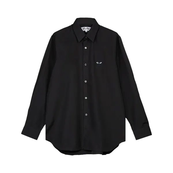 Рубашка с длинными рукавами Comme des Garçons PLAY Small Heart, цвет Черный