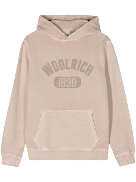 Woolrich худи с логотипом, нейтральный цвет