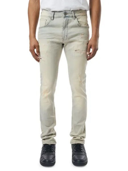 Рваные джинсы скинни M. Society, цвет Light Vintage