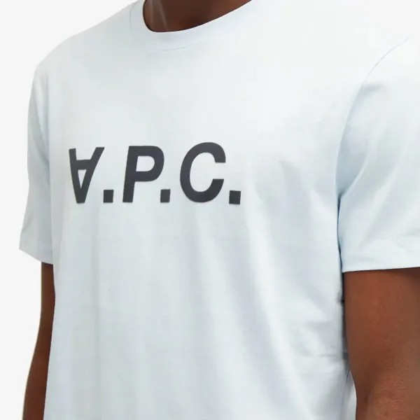 A.P.C. Футболка с логотипом vpc, синий