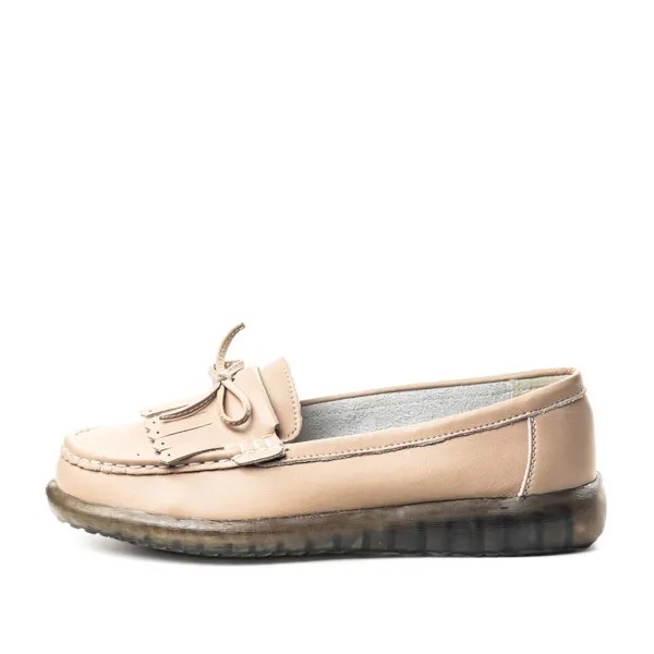 Мокасины женские MUNZ SHOES 40-21WA-262V бежевые 40 RU