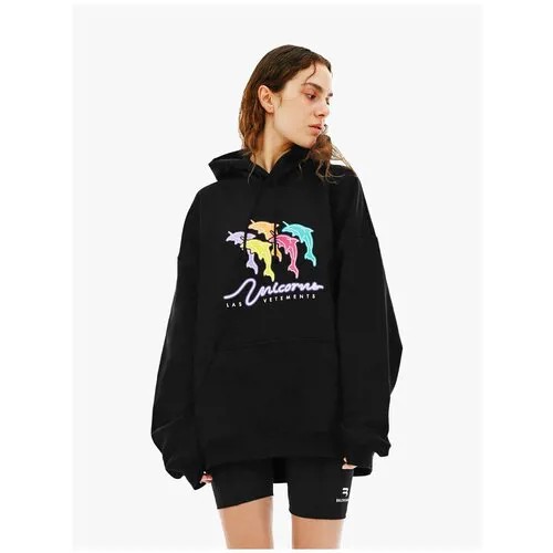 VETEMENTS Оверсайз худи с принтом M