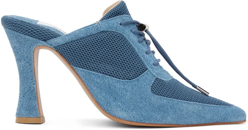 Синие игольчатые спортивные туфли на каблуке OSOI